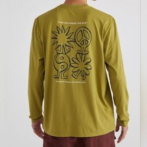 Katin OTG x Without Walls Flow Long Sleeve Tee, Symbols + Evergreen Spring, L